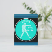 天秤座はがき ポストカード (スタンド正面)