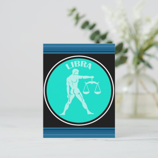 天秤座はがき ポストカード (スタンド正面)