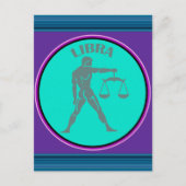 天秤座はがき ポストカード (正面)