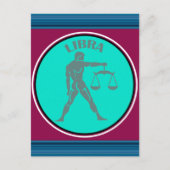 天秤座はがき ポストカード (正面)