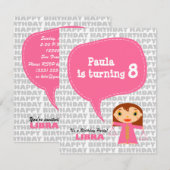 天秤座はパーティの招待状をからかいます 招待状 (正面/裏面)