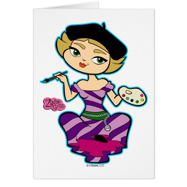 天秤座カード (正面)