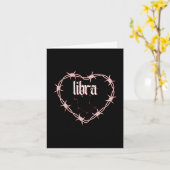 天秤座ゴシック暗黒エギー誕生日 カード (黄色い花)