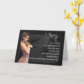 天秤座ゴシック〔占星術の〕十二宮図誕生日カード カード (黄色い花)