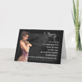 天秤座ゴシック〔占星術の〕十二宮図誕生日カード カード (正面)