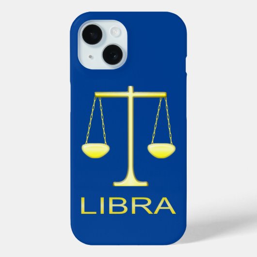 天秤座ゴールデンはかりで測スターサイン Case-Mate iPhoneケース (裏面)