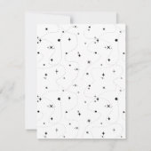 天秤座サイン黒星の誕生日招待状 (裏面)