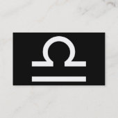 天秤座シンプル 名刺 (裏面)