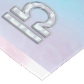 天秤座シンボルマザーオブパールスタイル テーブルクロス (アングル)