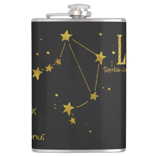 天秤座スター標識 フラスク (正面)