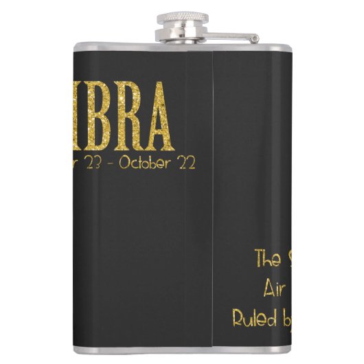 天秤座スター標識 フラスク (裏面)