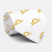 天秤座バランスゴールデン〔占星術の〕十二宮図標識 ネクタイ (ロール)