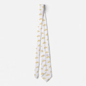 天秤座バランスゴールデン〔占星術の〕十二宮図標識 ネクタイ (裏面)