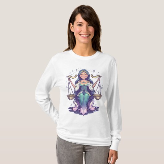 天秤座バランス Tシャツ (正面フル)
