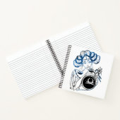 天秤座パーソナライズされたアールデコレディ ノートブック (内部)