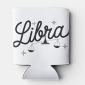 天秤座パーソナライズされた〔占星術の〕十二宮図サインアート 缶クーラー (裏面)