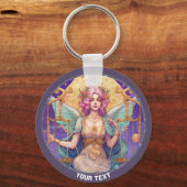 天秤座パーソナライズされた〔占星術の〕十二宮図標識 キーホルダー (正面)