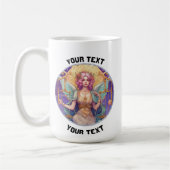 天秤座パーソナライズされた〔占星術の〕十二宮図標識 コーヒーマグカップ (左)