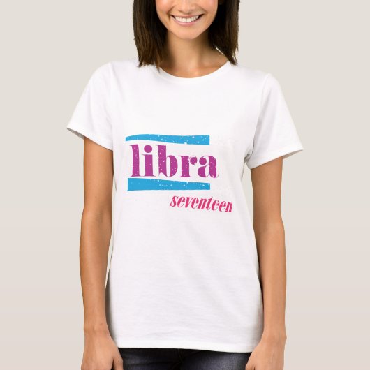 天秤座パープル Tシャツ (正面)