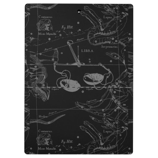 天秤座ヘベリアス1690年頃 クリップボード (裏面)