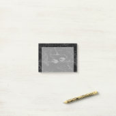 天秤座ヘベリアス1690黒地図 ポストイット (デスク上)