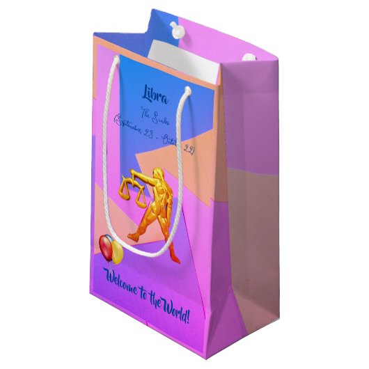 天秤座ベビーはかりで測The （9月23日～10月22日） スモールペーパーバッグ (正面アングル)
