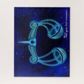 天秤座モダン占星術占星術〔占星術の〕十二宮図標識 ジグソーパズル (縦)