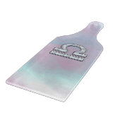 天秤座モダン〔占星術の〕十二宮図サインマザーオブパールスタイル カッティングボード (角)