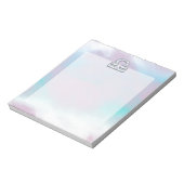 天秤座モダン〔占星術の〕十二宮図サインマザーオブパールスタイル ノートパッド (回転)