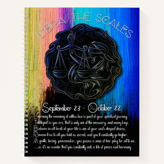 天秤座レシピジャーナル ノートブック (正面)
