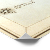 天秤座占星術のスケッチ ポスター (角)