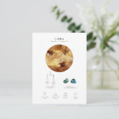 天秤座占星術の徴候 ポストカード (スタンド正面)