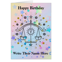 天秤座占星術サイン誕生日カード9月23-10月22日