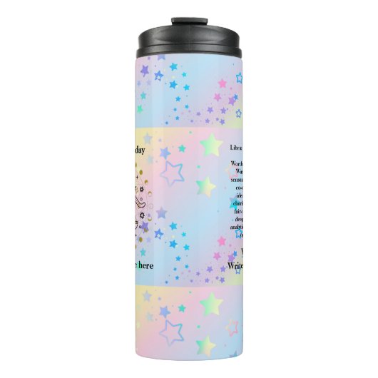 天秤座占星術サイン誕生日9月23日–10月22日 タンブラー (正面)