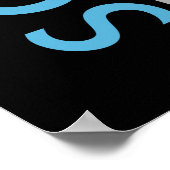 天秤座占星術ワードコラージュプリント ポスター (角)