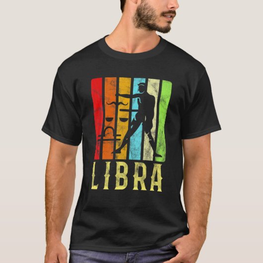 天秤座占星術誕生日誕生日祝賀人 Tシャツ (正面)