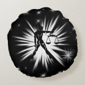 天秤座徴候 ラウンドクッション (裏面)