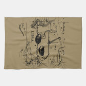 天秤座星座ヘベリアス1690デコル キッチンタオル (横)