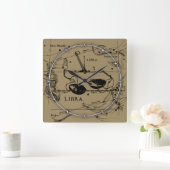 天秤座星座ヘベリアス1690デコル スクエア壁時計 (ホーム)