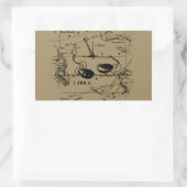 天秤座星座ヘベリアス1690デコル 長方形シール (バッグ)