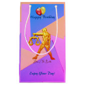 天秤座誕生日はかりで測9月23日～10月22日 スモールペーパーバッグ (正面)