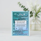 天秤座誕生日 ポストカード (スタンド正面)