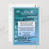 天秤座誕生日 ポストカード (正面/裏面)