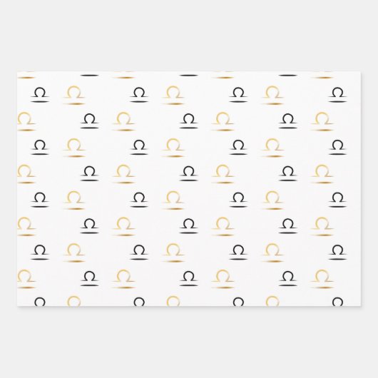 天秤座誕生日 ラッピングペーパーシート (正面)