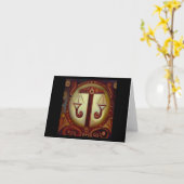 天秤座1 カード (黄色い花)