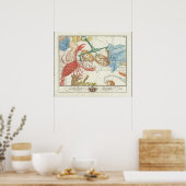 天秤座、がん、および隣接する星 ポスター (キッチン)