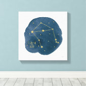 天秤座 キャンバスプリント (インサイチュ (ウッドフロア))