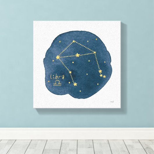 天秤座 キャンバスプリント (インサイチュ (ウッドフロア))
