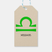 天秤座 ギフトタグ (裏面)