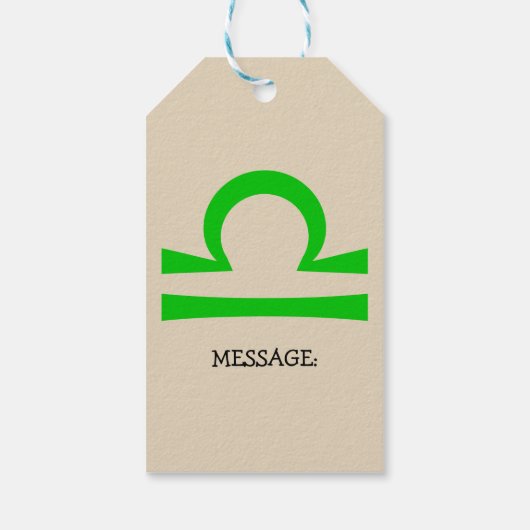 天秤座 ギフトタグ (裏面)